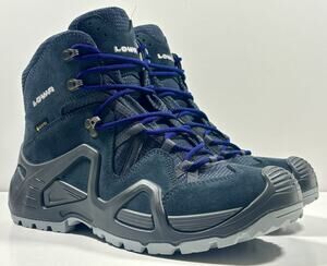 LOWA Zephyr GTX Mid WS Women’s 7.5 Steel Blue Gore-Tex Waterproof Hiking Boots